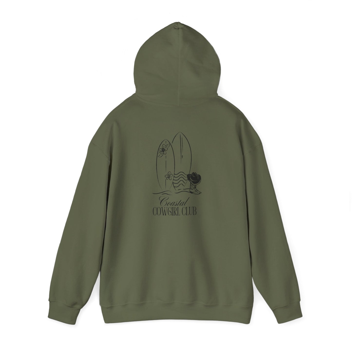 Hooded Sweatshirt - Coastal Cowgirl Design