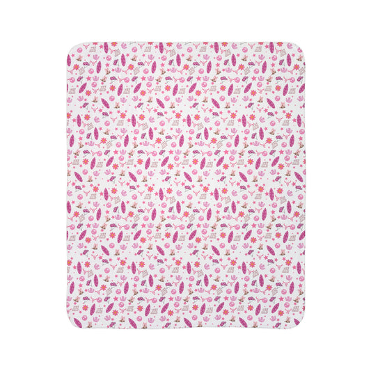 Sherpa Blanket - Lucky Coastal Cowgirl Design
